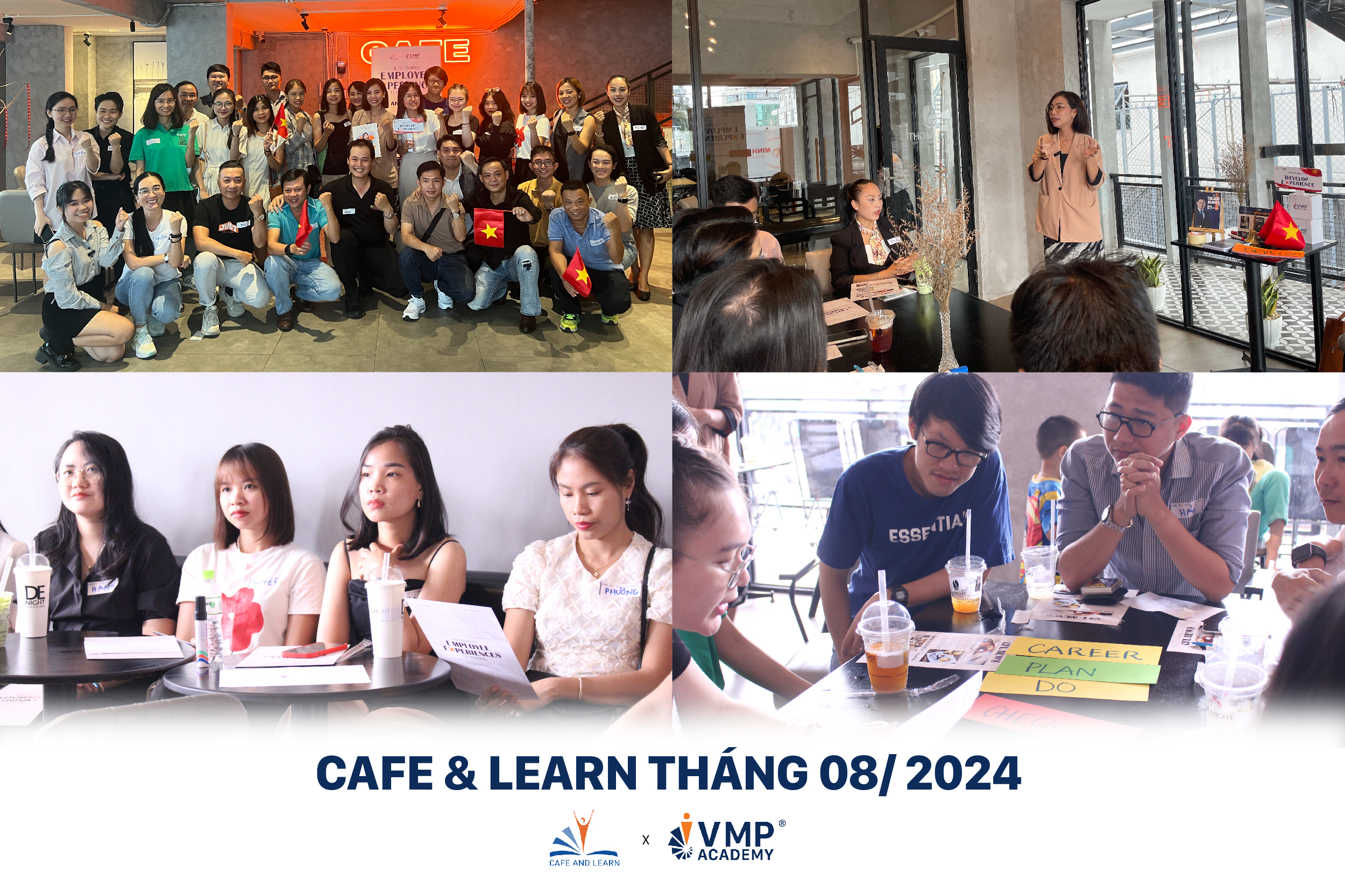 Cafe & Learn tháng 08/2024 với chủ đề Develop Experience. 