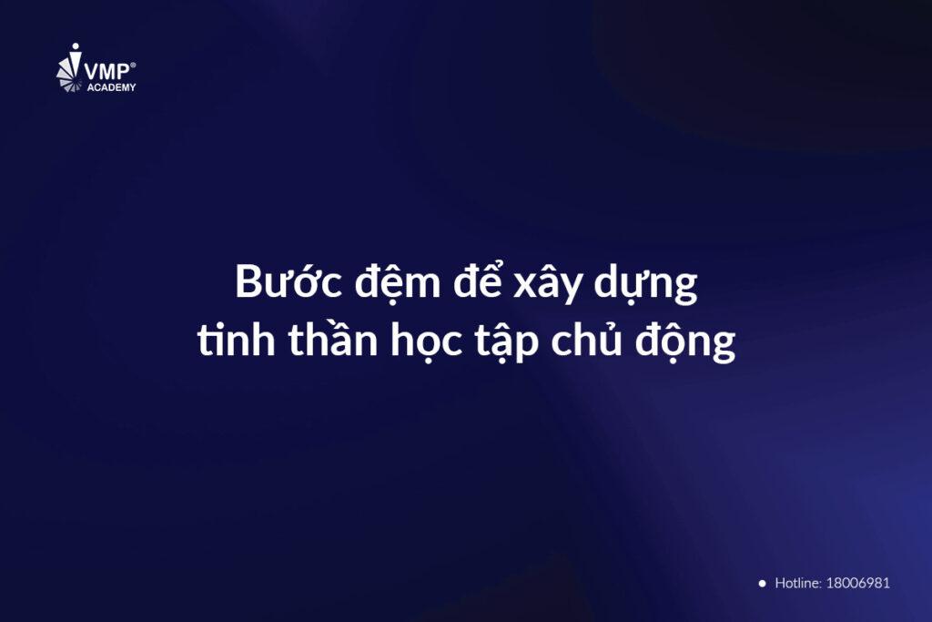 Bước đệm để xây dựng tinh thần học tập chủ động