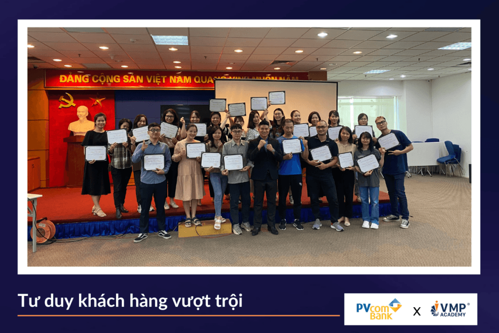 Đồng hành cùng PVcomBank trong khóa tư duy khách hàng vượt trội.