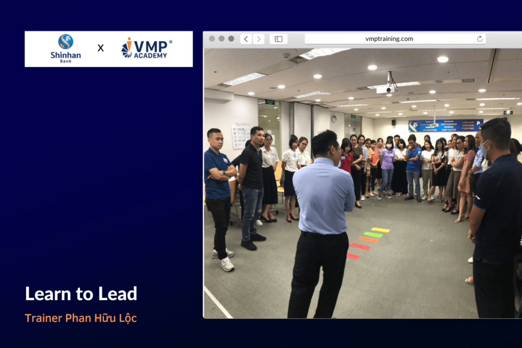 Phát triển tư duy lãnh đạo cho quản lý Shinhan trong khóa Learn to Lead.