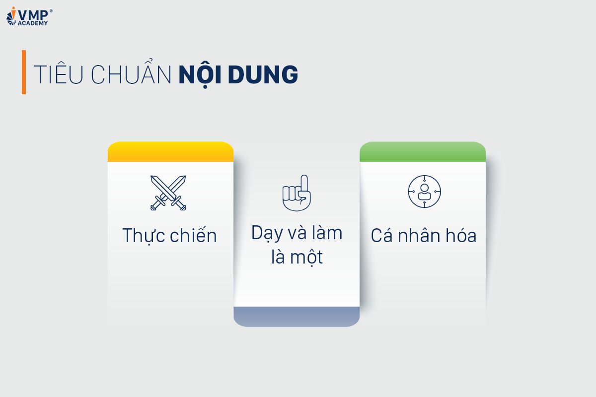 Tiêu chuẩn nội dung chương trình đào tạo.