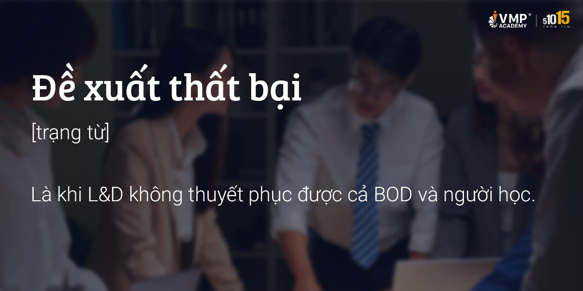 đề xuất đào tạo quản lý thất bại