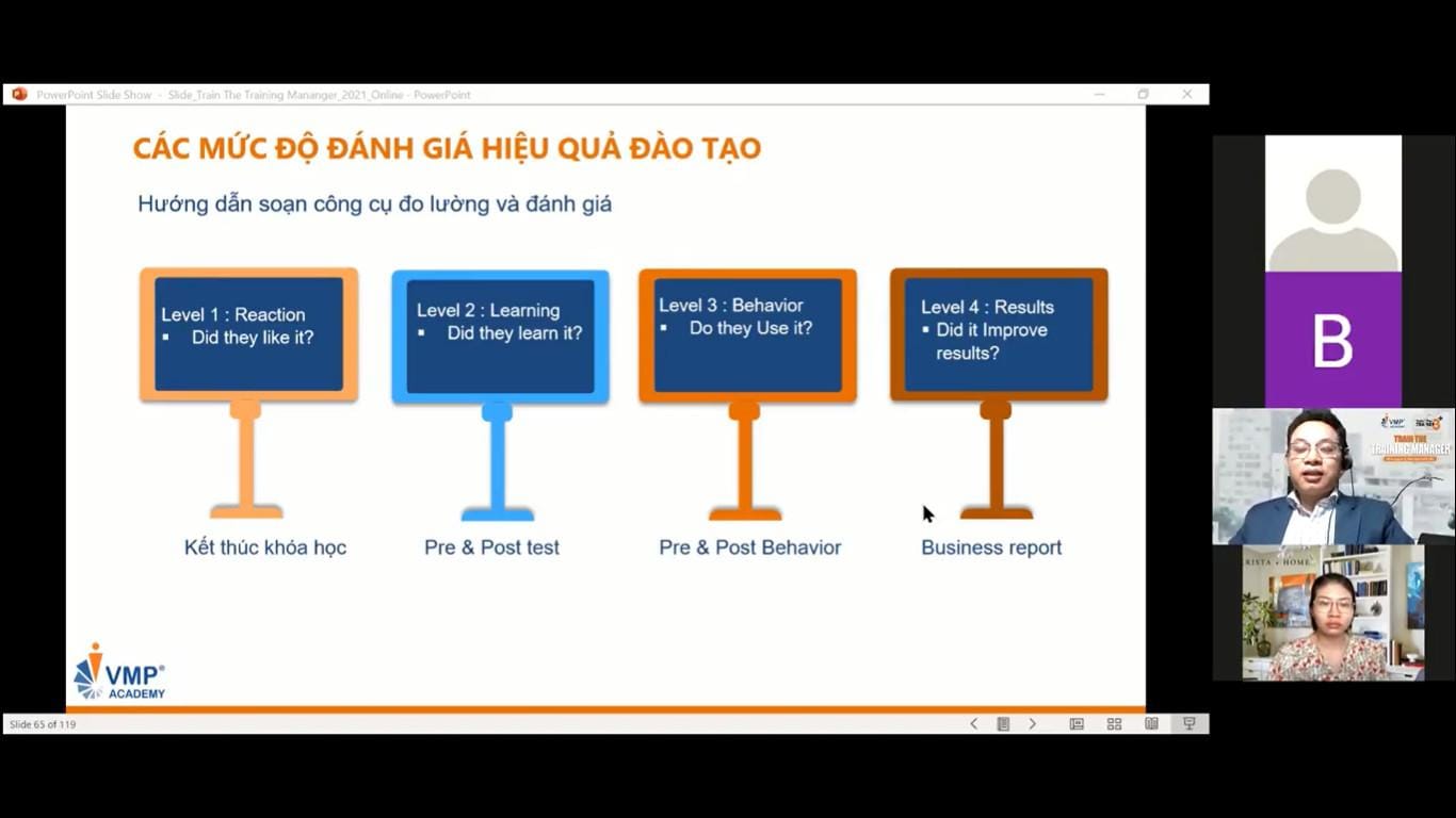 Trainer Phan Hữu Lộc chia sẻ về các mức độ đánh giá hiệu quả đào tạo. Trainer Phan Hữu Lộc chia sẻ về các mức độ đánh giá hiệu quả đào tạo.
