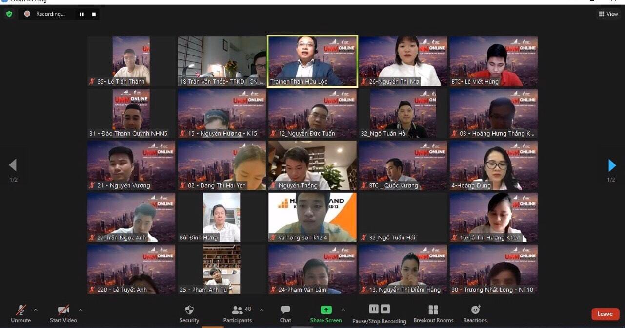 Cảm ơn các anh chị Quản lý Hải phát Land đã dành thời gian tham dự khoá UMM Online. Cảm ơn các anh chị Quản lý Hải phát Land đã dành thời gian tham dự khoá UMM Online.