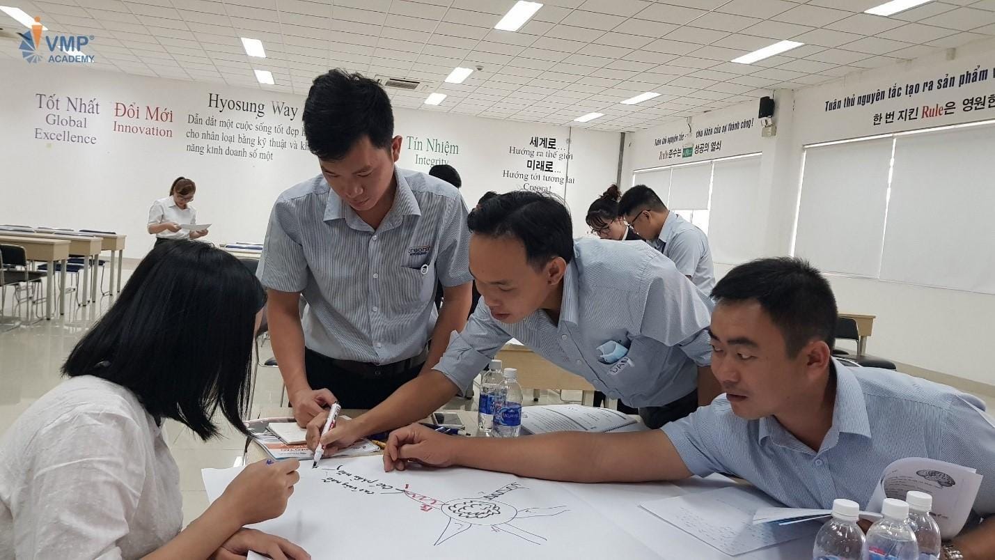 Học viên Hyosung thực hành tại lớp