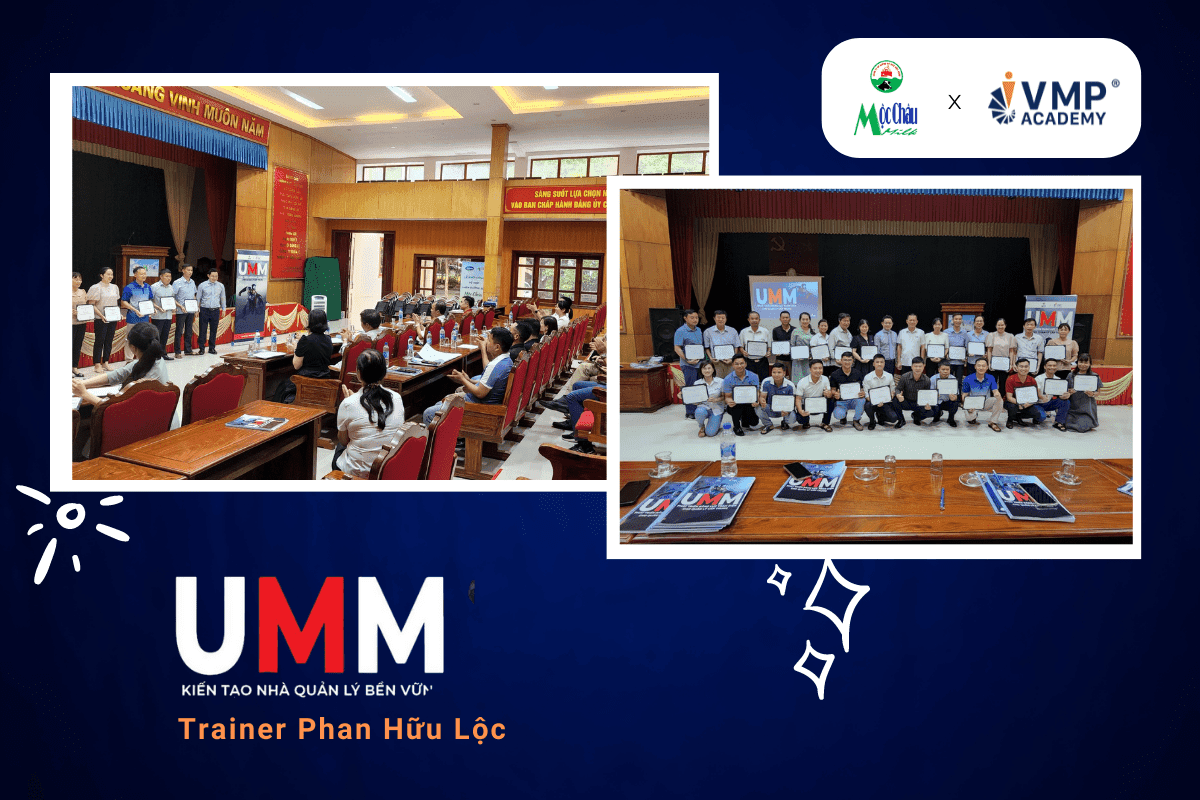 UMM - Nâng cao năng lực quản lý bền vững dành riêng cho Mộc Châu Milk. UMM - Nâng cao năng lực quản lý bền vững dành riêng cho Mộc Châu Milk.