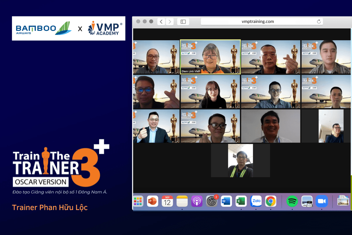 Mở đầu tuần với khóa Train The Trainer 3+ dành riêng cho Bamboo Airlines. Mở đầu tuần với khóa Train The Trainer 3+ dành riêng cho Bamboo Airlines.