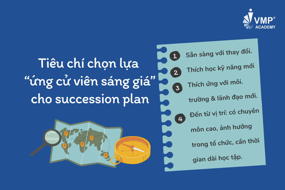 4 tiêu chí chọn lựa ứng cử viên sáng giá cho succession plan. 4 tiêu chí chọn lựa ứng cử viên sáng giá cho succession plan.