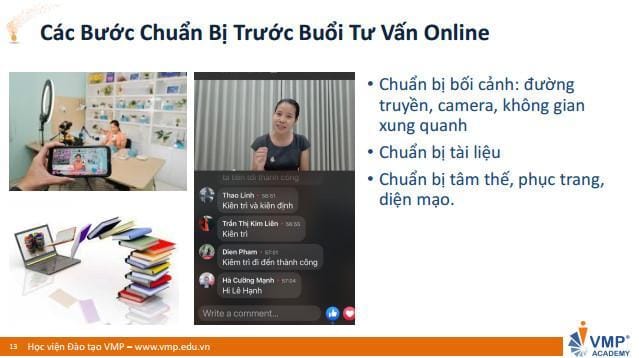 Chuẩn bị trước tư vấn online giúp bạn tự tin, sẵn sàng tiếp cận khách hàng tiềm năng. Chuẩn bị trước tư vấn online giúp bạn tự tin, sẵn sàng tiếp cận khách hàng tiềm năng.