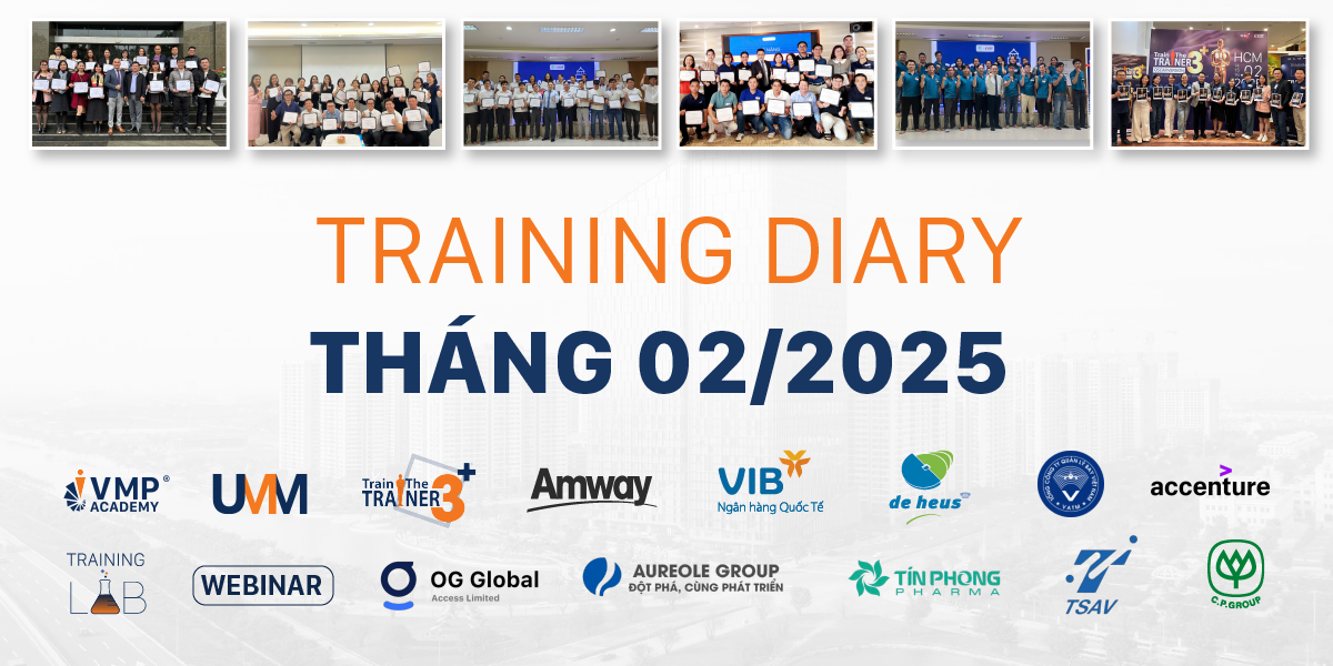 Tổng hợp 29 khóa kỹ năng quản lý do VMP Academy tổ chức trong tháng 02.2025.