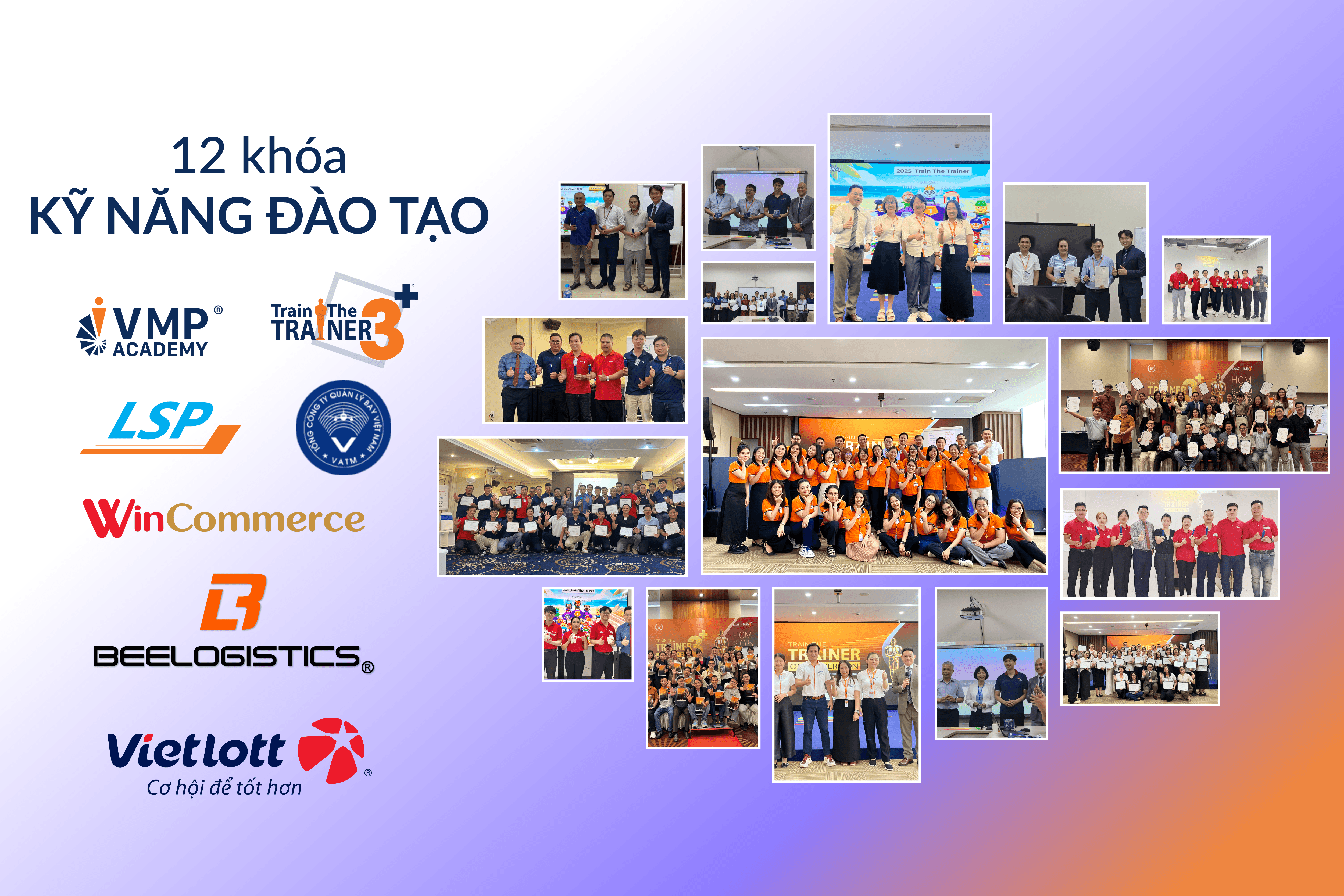 12 khóa kỹ năng đào tạo được tổ chức trong tháng 5/2025. 12 khóa kỹ năng đào tạo được tổ chức trong tháng 5/2025.