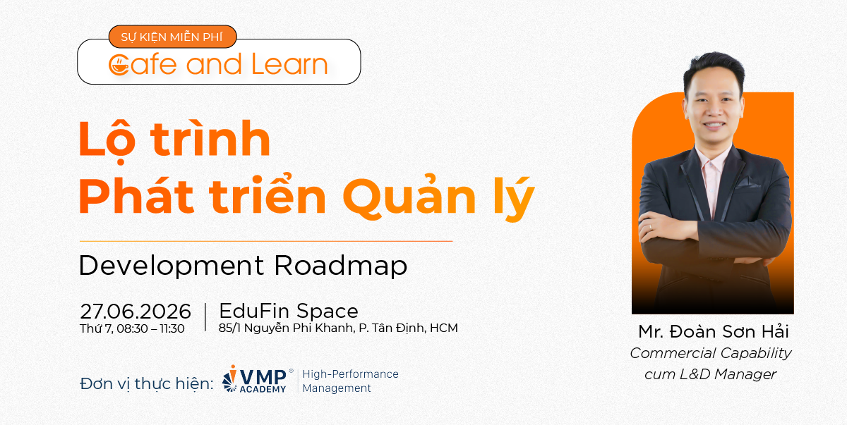Lộ trình đào tạo quản lý - Cafe & Learn tháng 6/2026