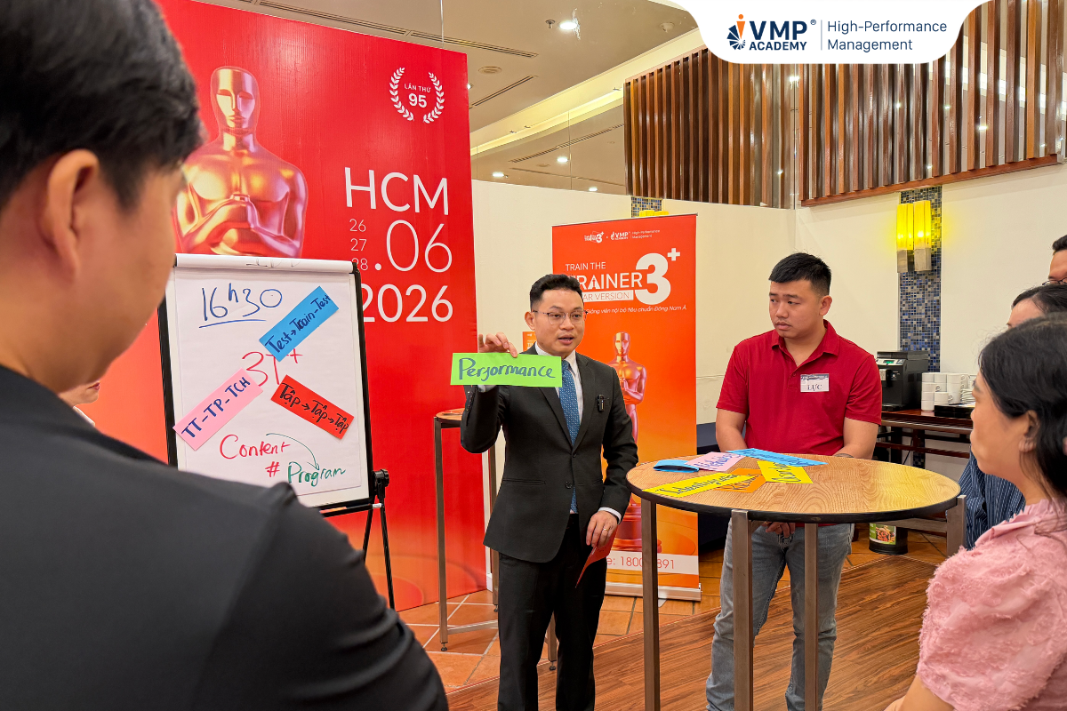 Rèn luyện năng lực thiết kế khóa học và năng lực dẫn giảng tại Train The Trainer 3+ Rèn luyện năng lực thiết kế khóa học và năng lực dẫn giảng tại Train The Trainer 3+
