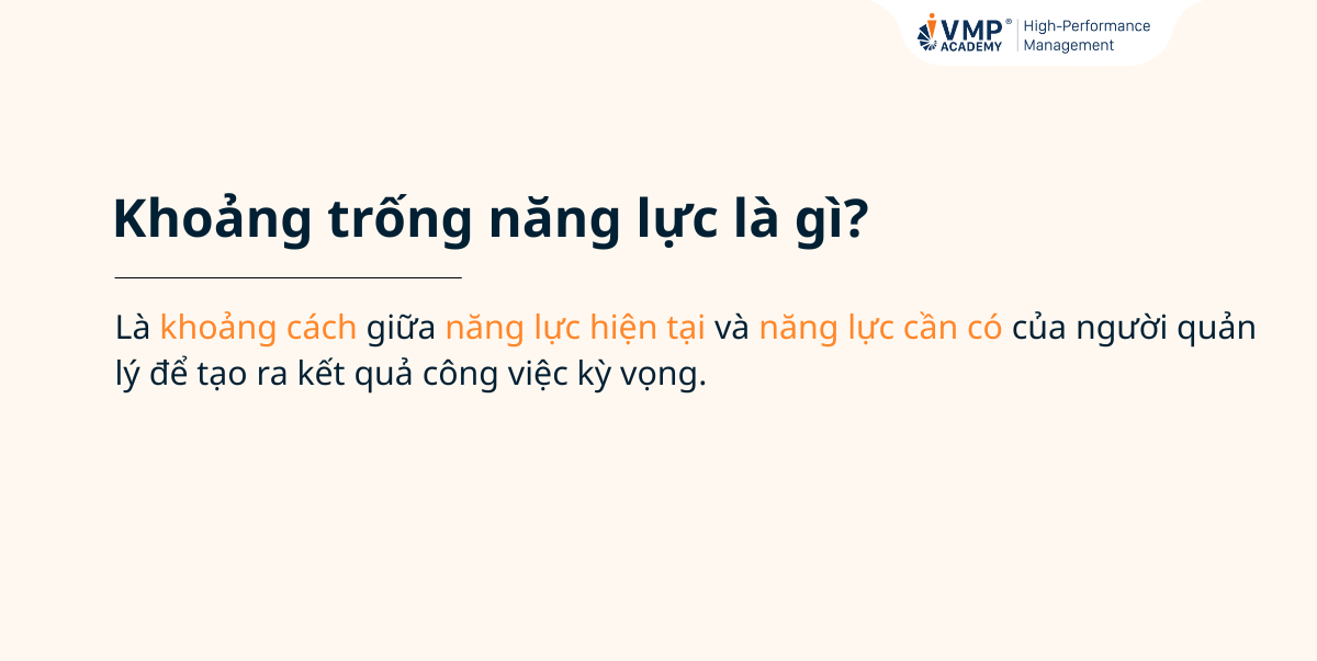 khoảng trống năng lực khoảng trống năng lực