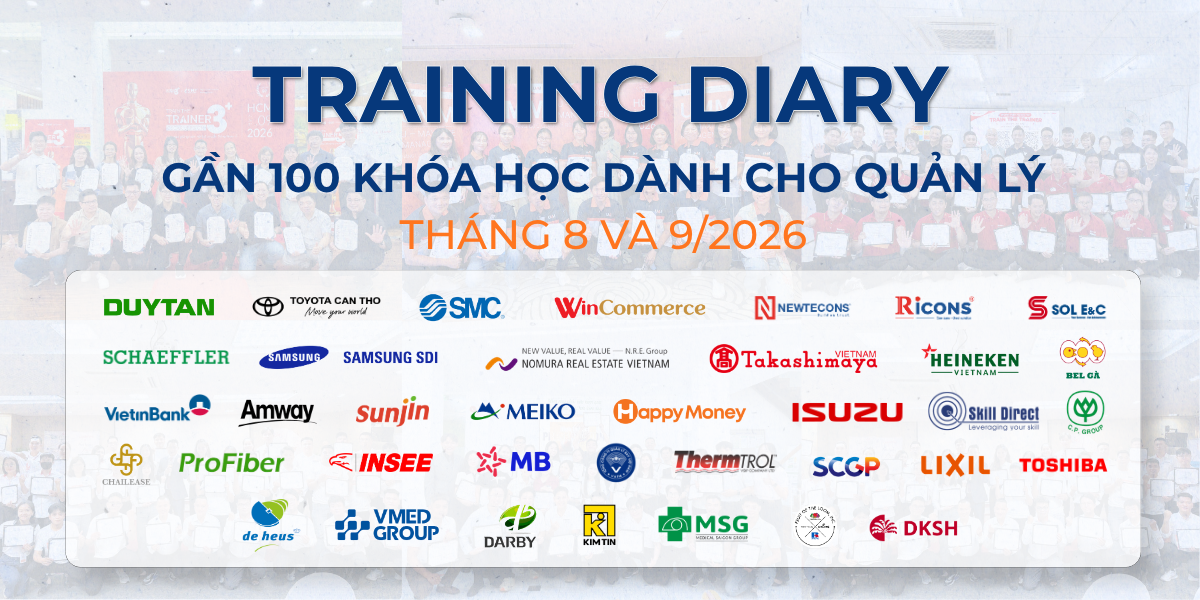 100 khóa đào tạo quản lý của VMP Academy trong tháng 8-9/2026 100 khóa đào tạo quản lý của VMP Academy trong tháng 8-9/2026
